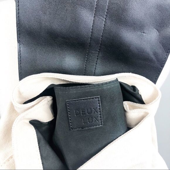 DEUX LUX | Black & Canvas Demi Backpack - Picture 4 of 8